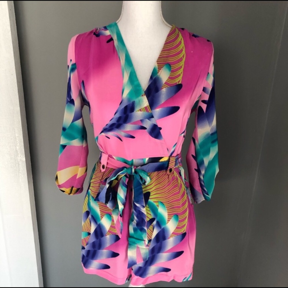 Yumi Kim Silk Flower Print Romper!
